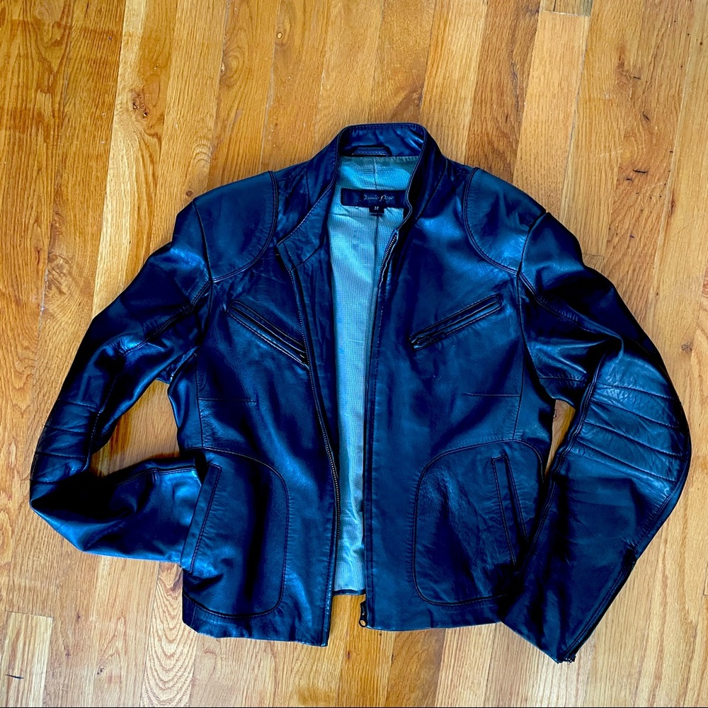 Black leather jacket S